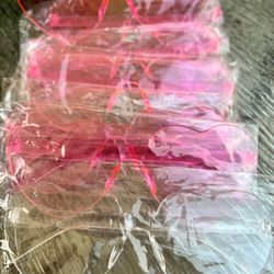 7 New Heart Shaped Sunglasses  / 6pink&1clear Fit Adults