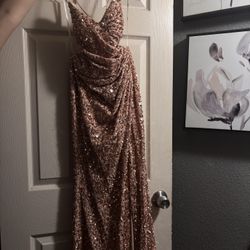 Rose Gold Formal/Prom Dress XS