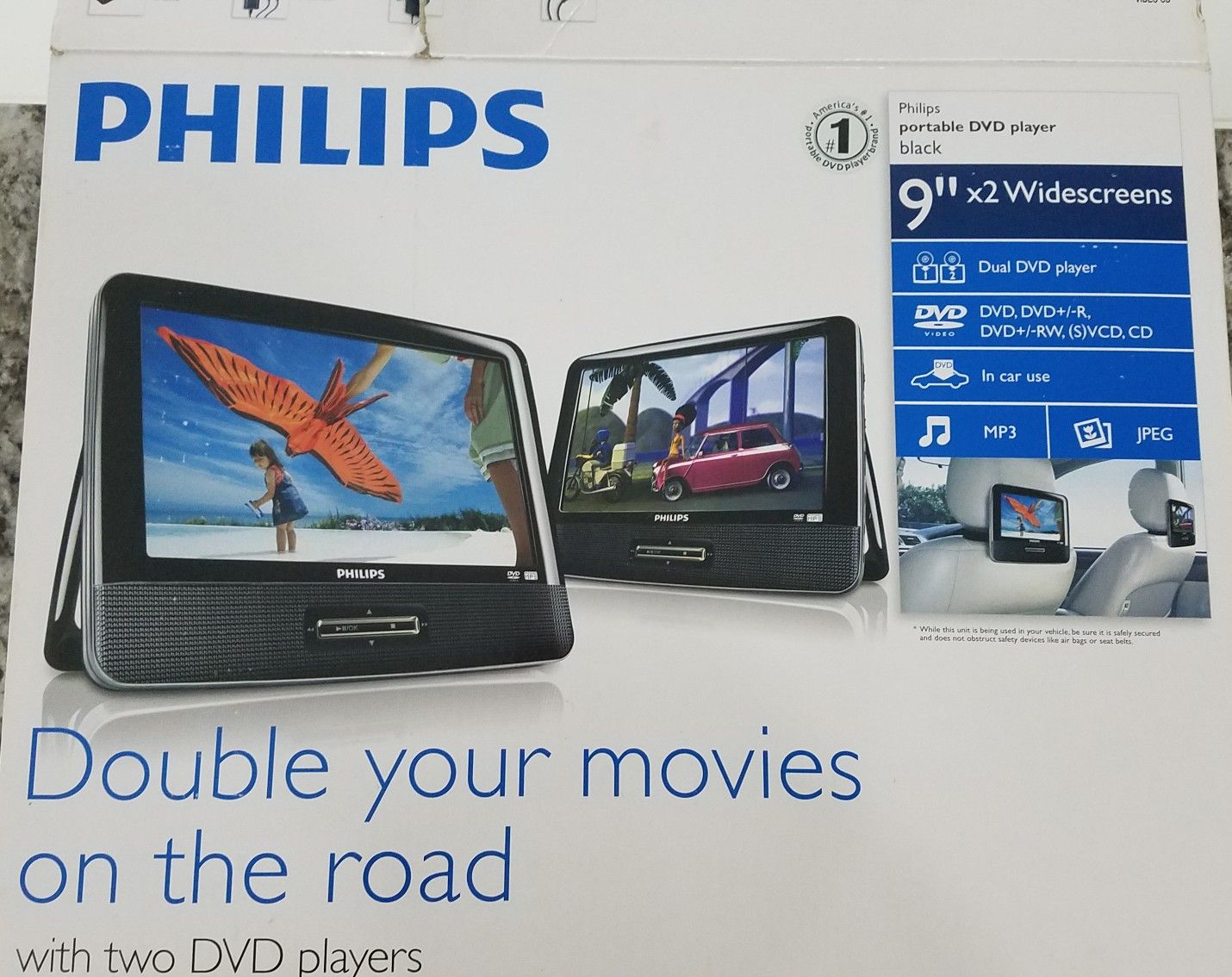 Philips PD9016 9" inch Portable DVD Player