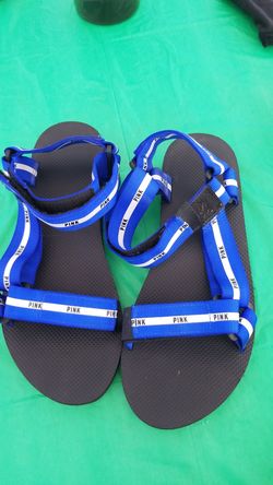 PINK Blue sandals Size 8