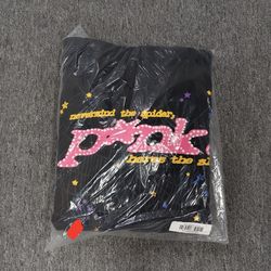 Black Sp5der Pink Hoodie