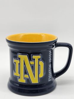 University of Notre Dame UNUSED officially Licensed Embossed Coffee Mug