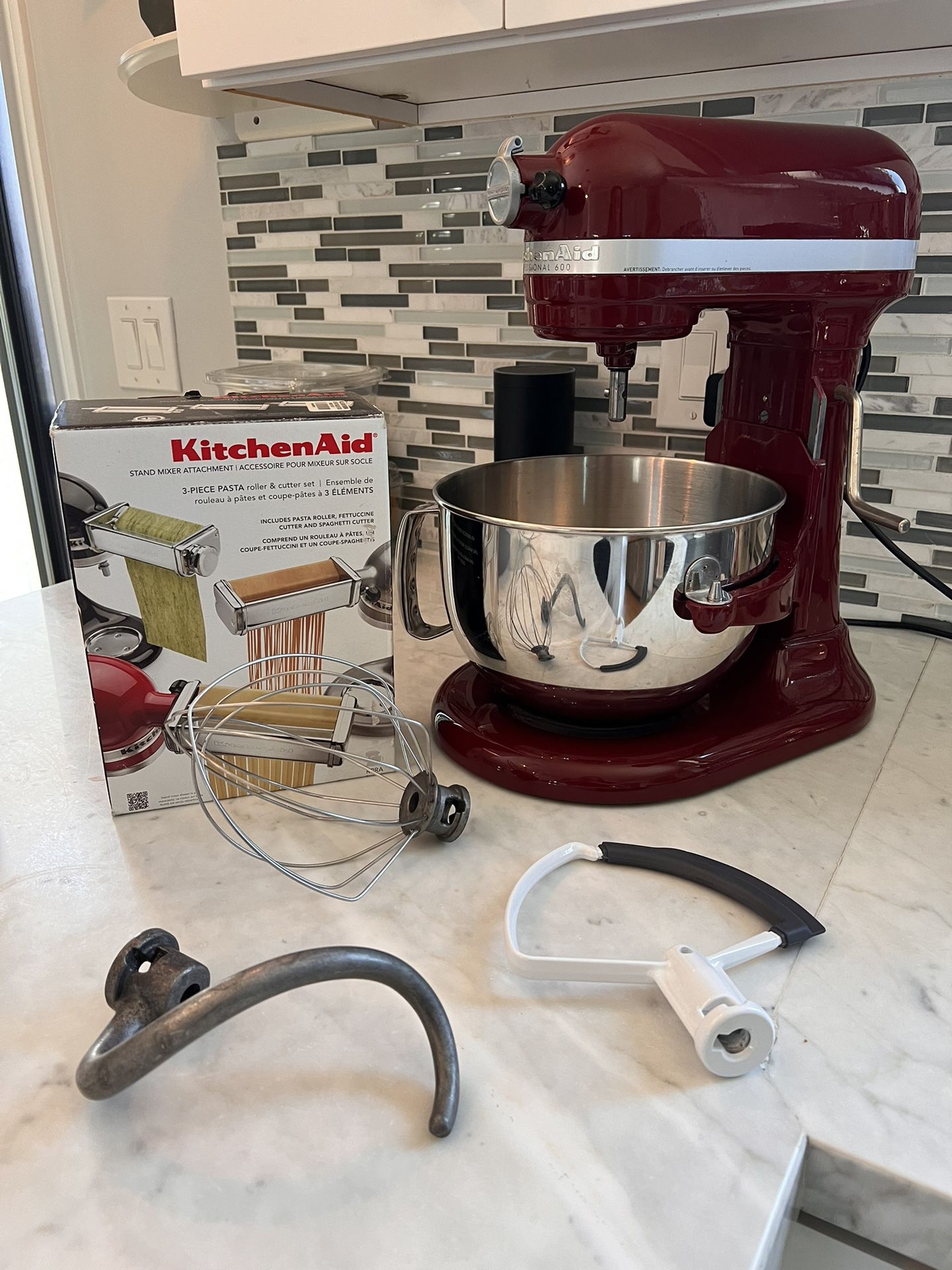 Kitchenaid Professional Mixer & Pasta Attachment 