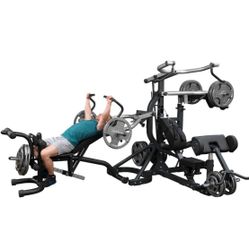 Body-Solidl SBL460P4 Free-Weight Leverage Gym Highlights and Features