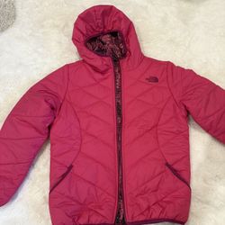 The North Face Youth reversible insulated jacket， size L