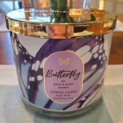 BBW BUTTERFLY CANDLE 