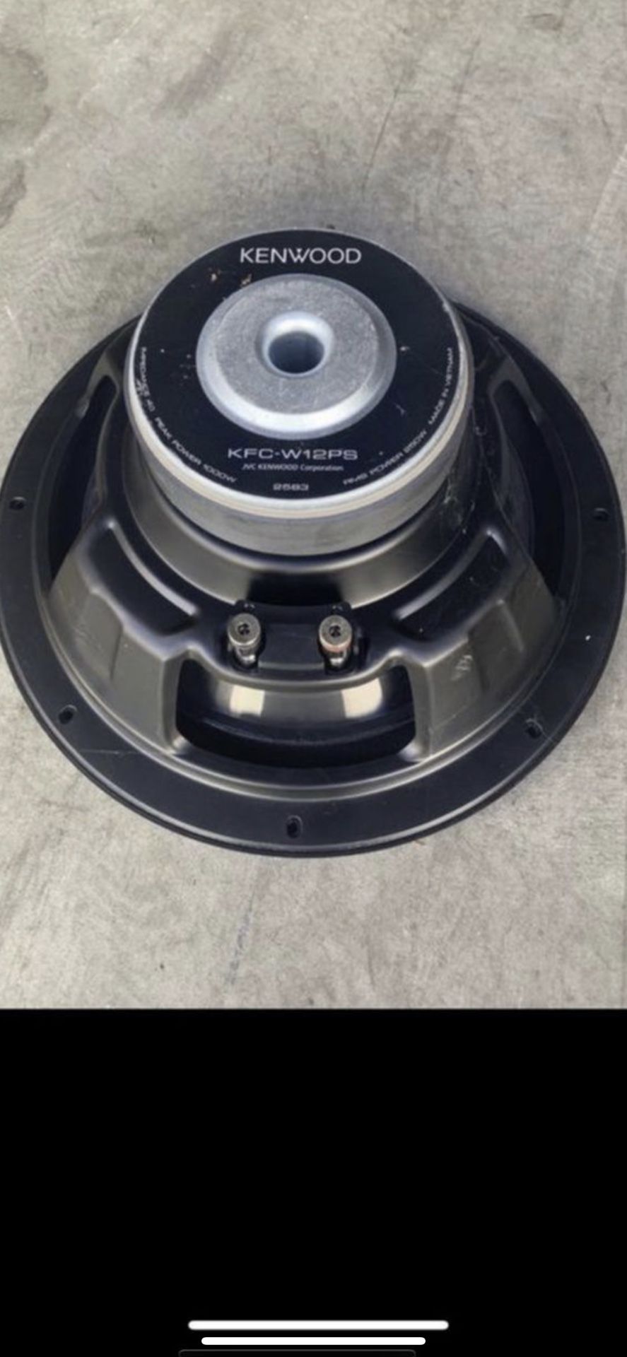 Kenwood Car Subwoofer Speaker KFC-W12PS 12 inches
