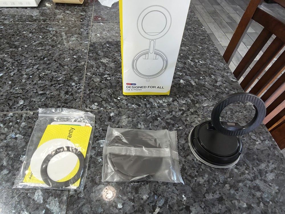 MagSafe Compatible Car Mount – Dashboard/Windshield Sticky Base / iPhone Mount