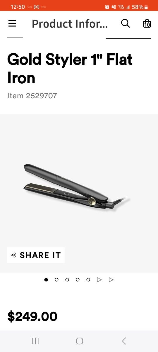 GHD GOLD HAIR STRAIGHTNER