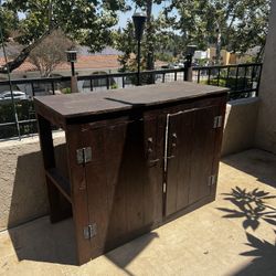 Wooden Unit for Outdoor Storage