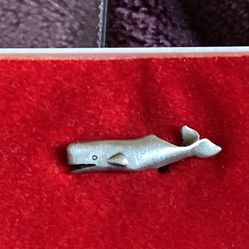 Pewter Whale Pin