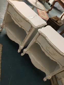 Shabby Chic Vintage Nightstands