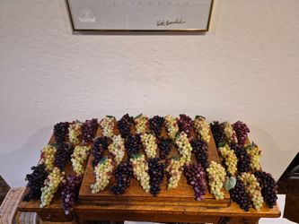 Decorative Artificial Grape Clusters Lot of 40