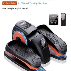 Under Desk Elliptical Machine, Electric Ellipse Leg Exerciser as Seen on Tv for Seniors with 12 Adjustable, Quiet Portable Elliptical Machine, Seated 