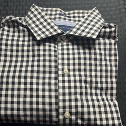 Tommy Hilfiger Black And White Check Dress Shirt