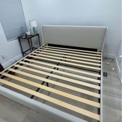 King Sized Bed Frame - Handale Ivory
