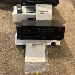 New Never Used SONY Stereo Receiver/Multi CD Player