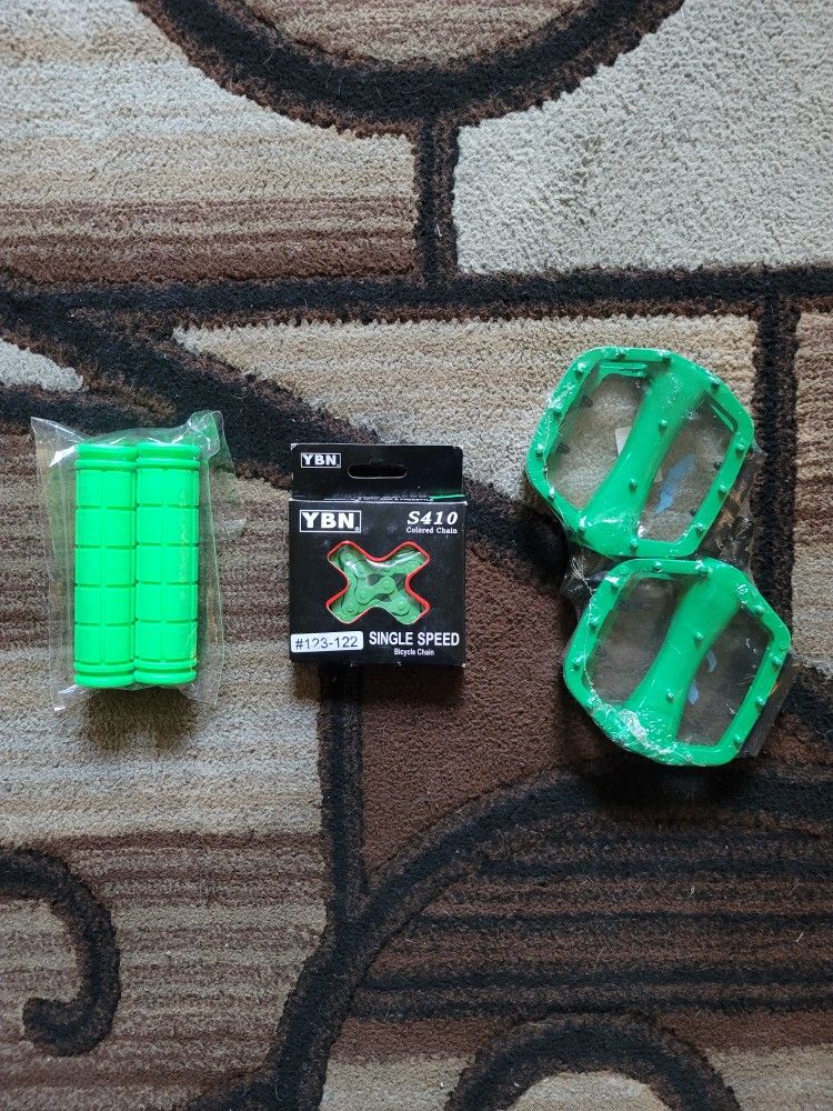 NEW Bicycle Bmx Parts Bundle Green