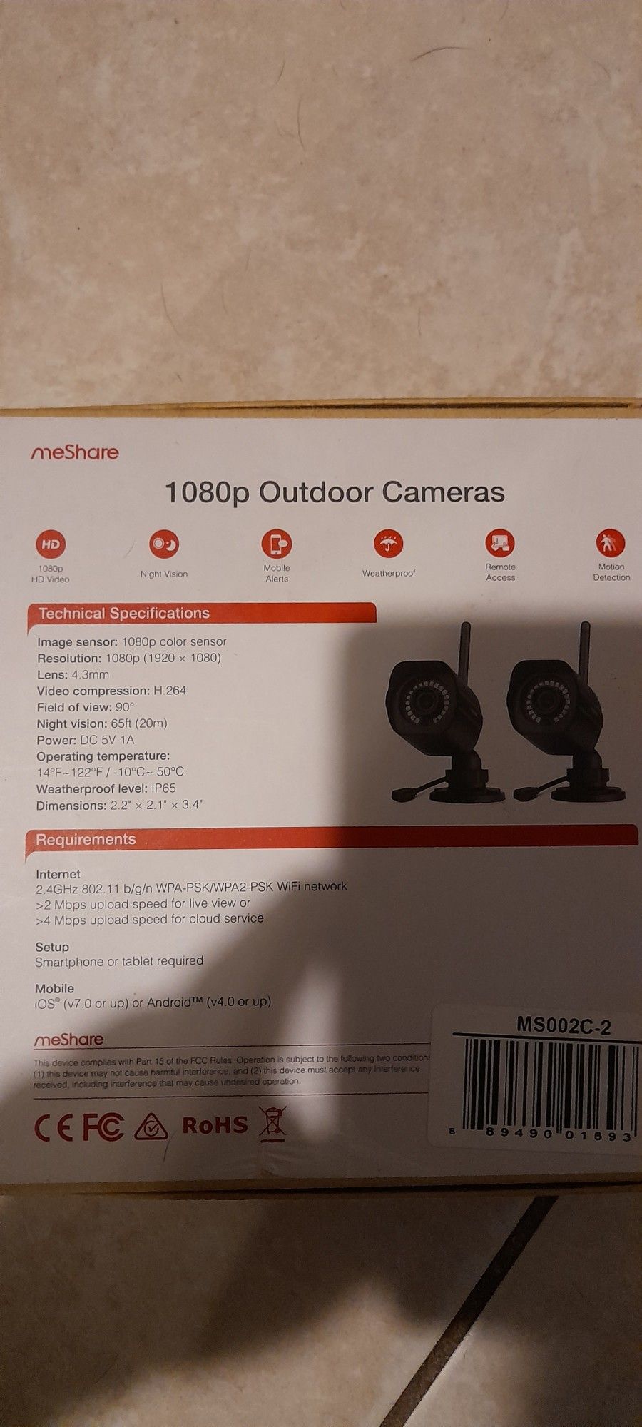 ME SHARE 1080P OUTDOOR CAMERAS