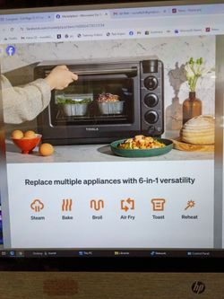 6 in 1 Microwave steam bake broil air fry
