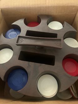 Poker Chip Carousel with Chips