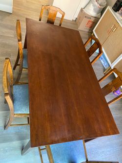 Dining table with 6 chairs