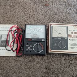 Vintage Radio Shack Micronta 18-Range Multitester Excellent Used Condition