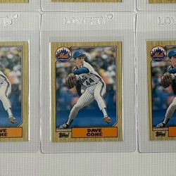⚾️ 1987 Topps  Traded ⚾️  DAVE CONE • #24T • RC • Mets