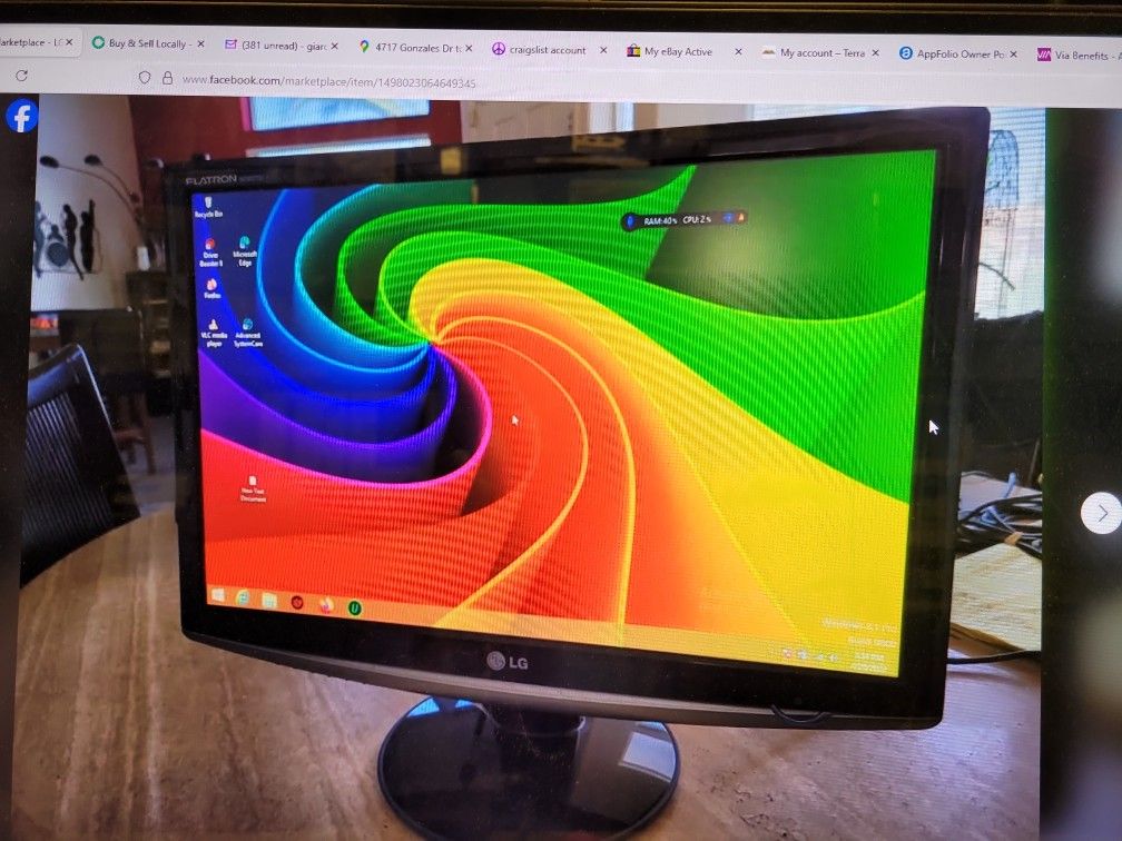 LG 22" 2ms 75Hz Slim Profile Gaming Monitor W2252TQ