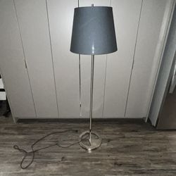IKEA NYFORS Floor lamp | nickel Plated | Black/Dark Gray | Modern | Great Condition