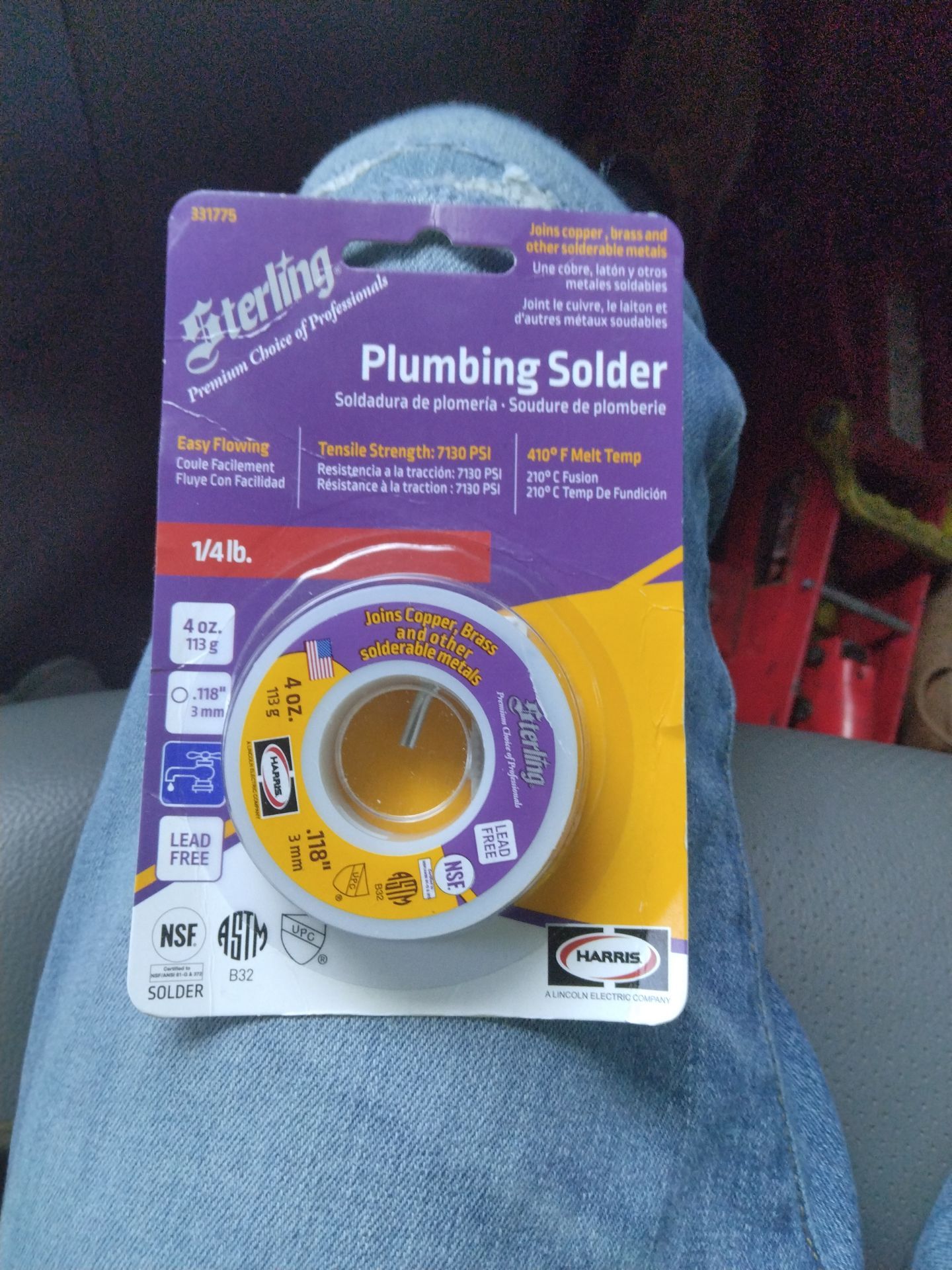 Plumbing solder