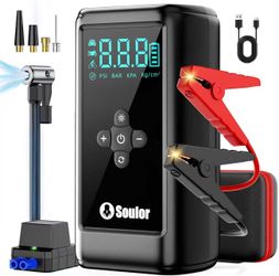 Jump Starter with Air Compressor car Jumper Starter Portable