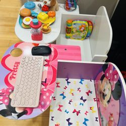Children Disney Minnie Mouse Chair Desk 
