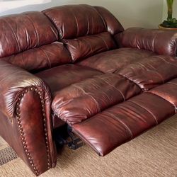 Leather Loveseat