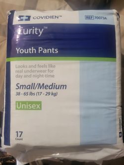 Curity Youth Pants Sise S/M UNISEX see All pix