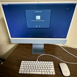 24” Apple iMac M1 (Blue) 