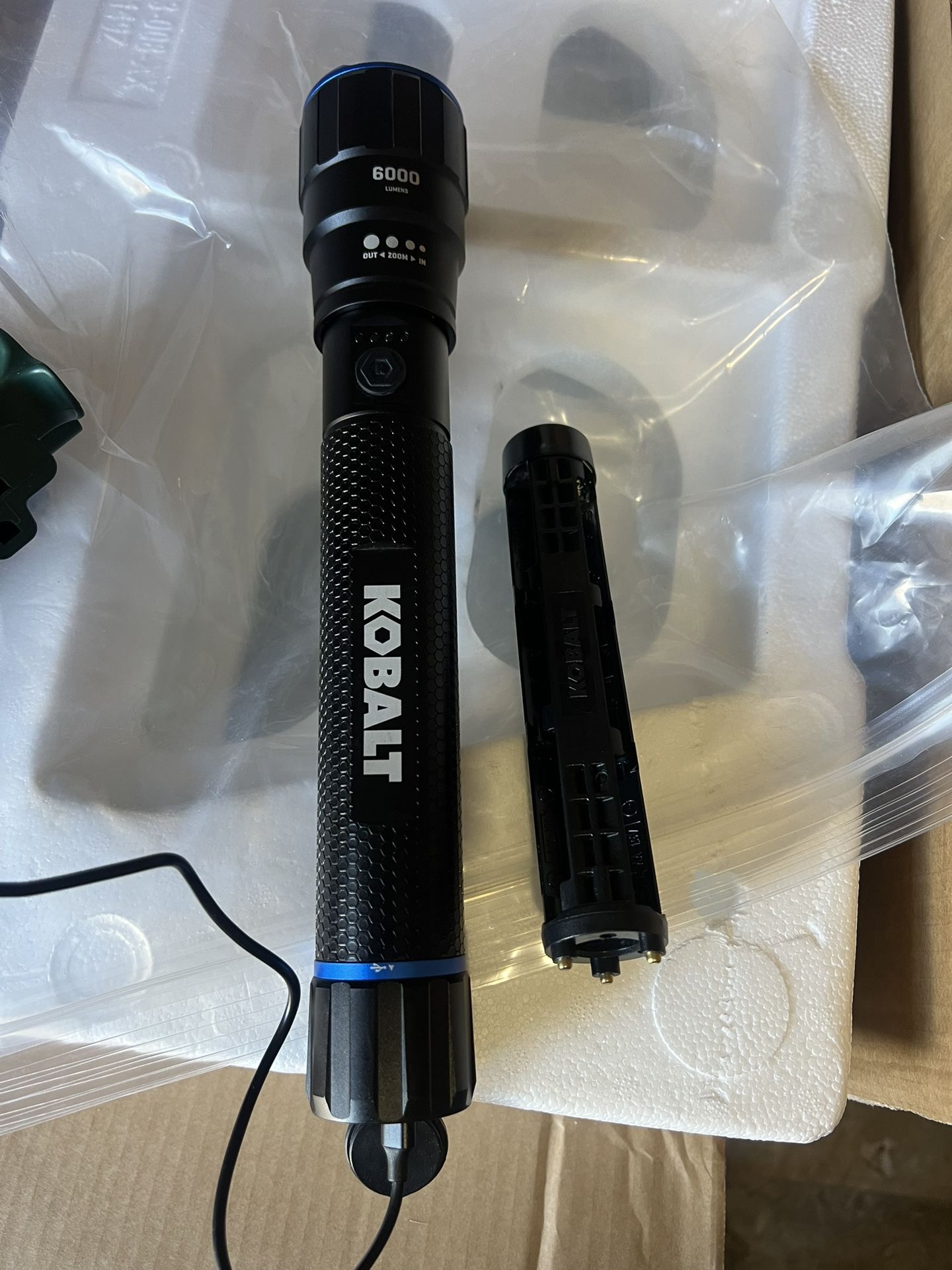 kobalt 6000 lumens flashlight