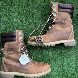 Timberland x KITH, Ronnie Fieg, 40 Below Super Boot with Shearling - RUST (Rare!)
