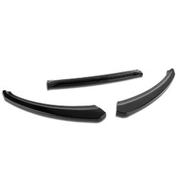 Brand New 3PCS 2015-2018 FORD FOCUS GLOSSY BLACK FRONT BUMPER LIP SPLITTER KIT