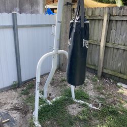Punching Bag With Rack