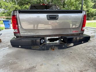 Metal rear bumper for gmc sierra 2012