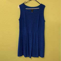 Blue Eyelet Dress (size 16W)