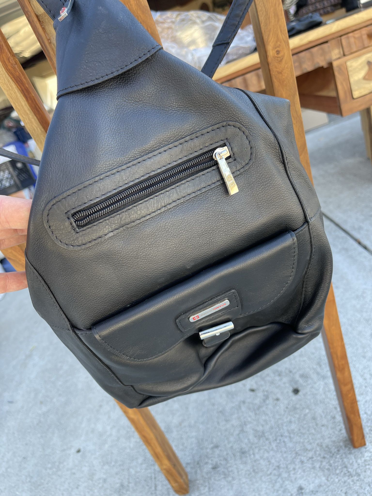 *Brand New* AlpineSwiss Leather Backpack
