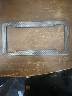 New Carbon Fiber License Plate Cover 