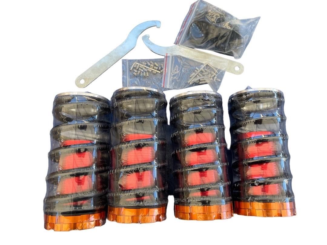 LA Zona Auto Parts 1988 to 2001 Honda Civic Del Sol CRX Integra Adjustable Coilover Suspension Kit Resortes Soporte 