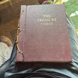 Vintage Bound Book “treasure Chest” Familiar And Inspirational Quotes Poems Sediments And Prayer 