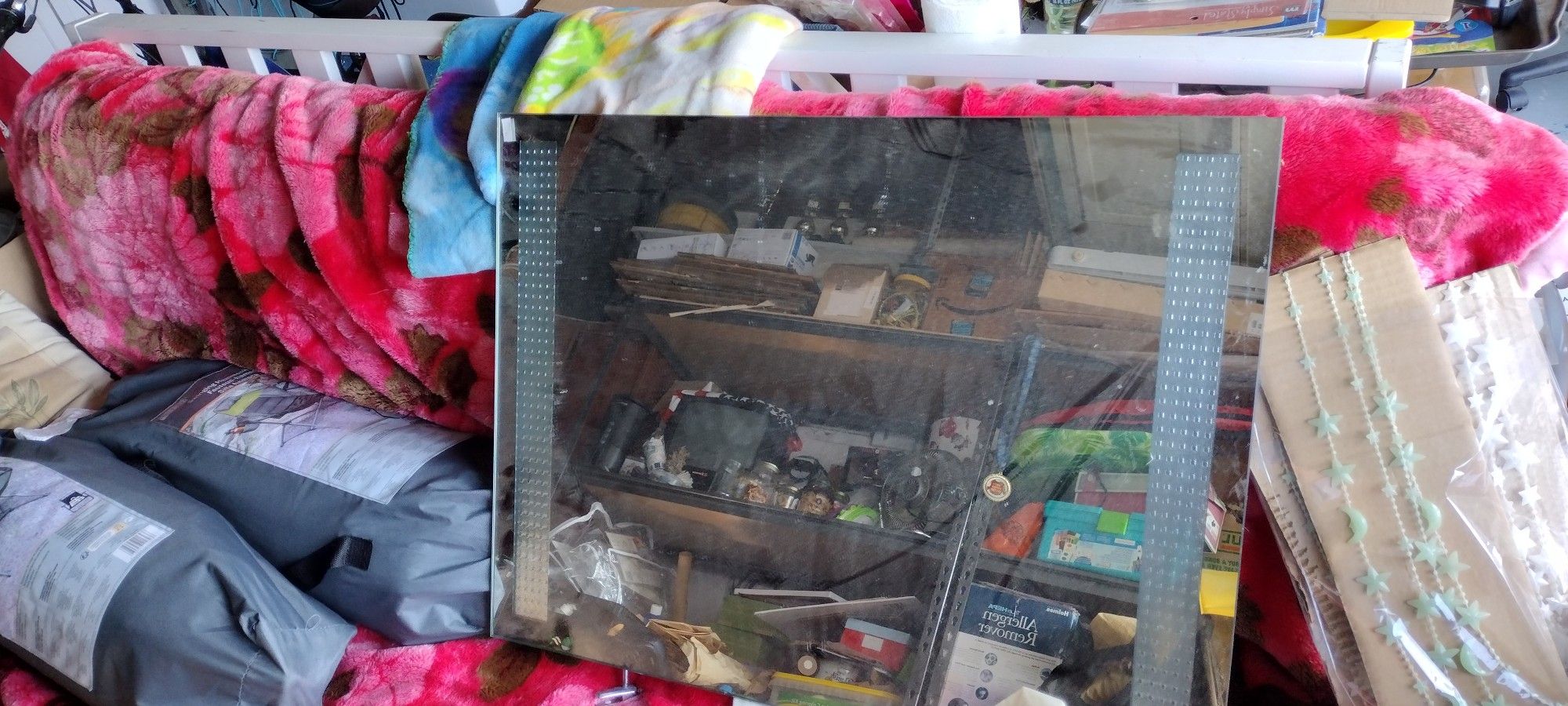31 1/2 X 23 1/2 Mirror With Bottom Shelf