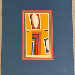 1971 Modernist Japanese Woodblock Print "Opus 71-19" by Kenji Kusaka (b.1936)