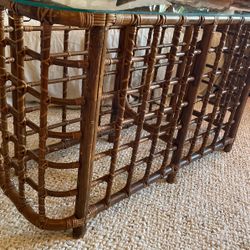 Vintage Bamboo Sofa Table