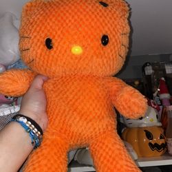 Orange hello kitty Build a Bear